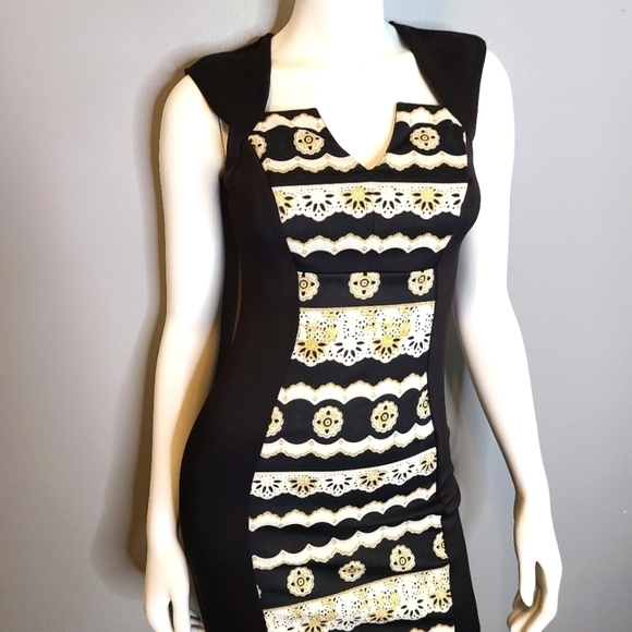 Black Bodycon Dress Sz Small - Picture 7 of 9